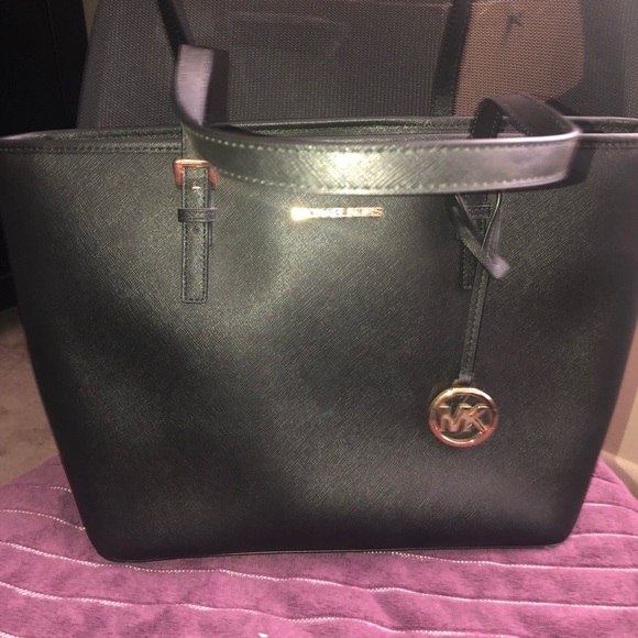 Michael Kors tote bag purse black - Picture 1 of 10